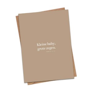 Kleine baby, grote zegen - minikaartje